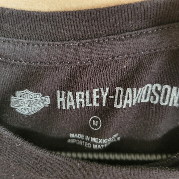 Harley Davidson Muscle Tee Black Milwaukee Metal Size M - Picture 3 of 7
